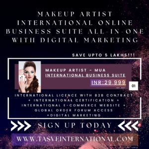 Makeup Artist - MUA International Online Business Suite With Digital Marketing